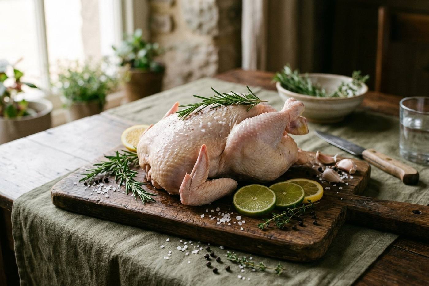 Pollo fresco entero