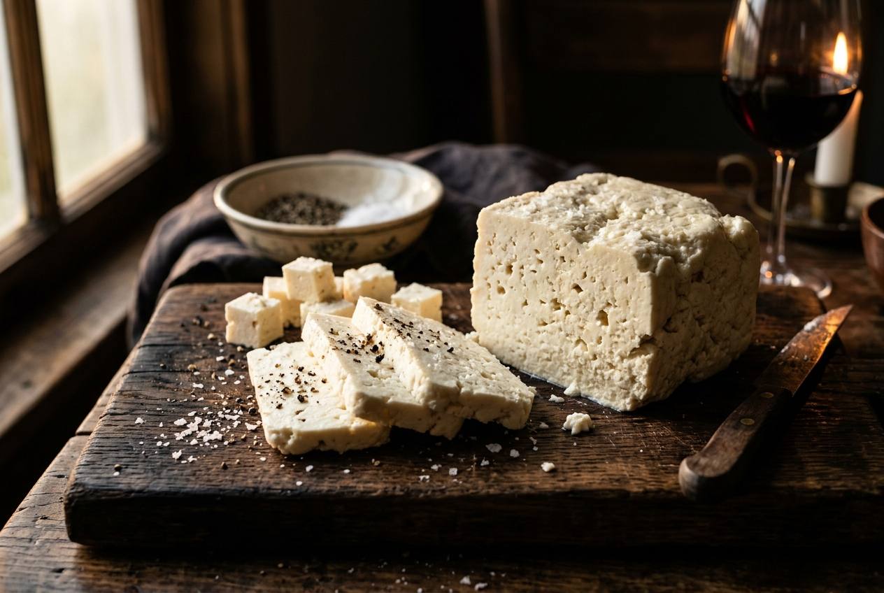 Queso costeño tajado